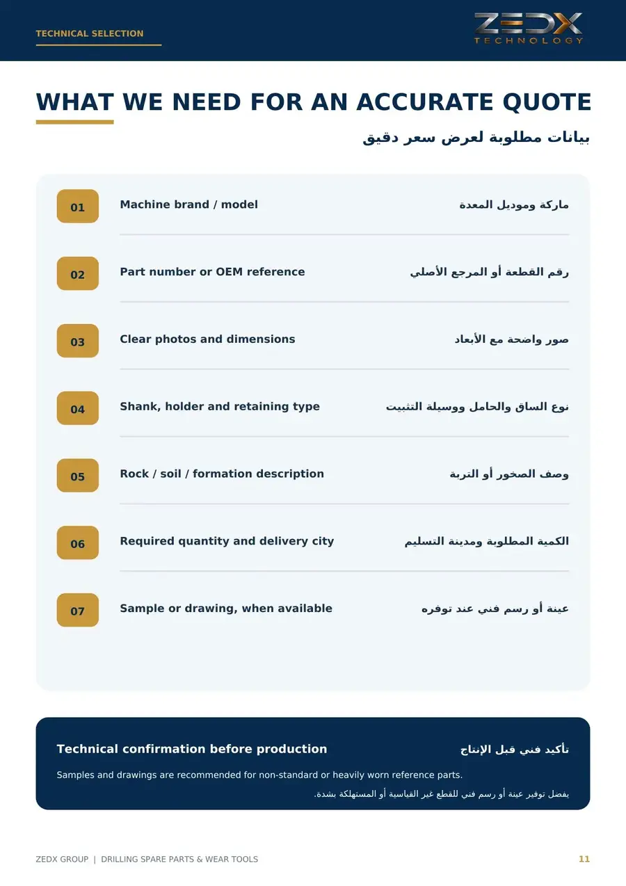 Drilling spare parts catalog page 11